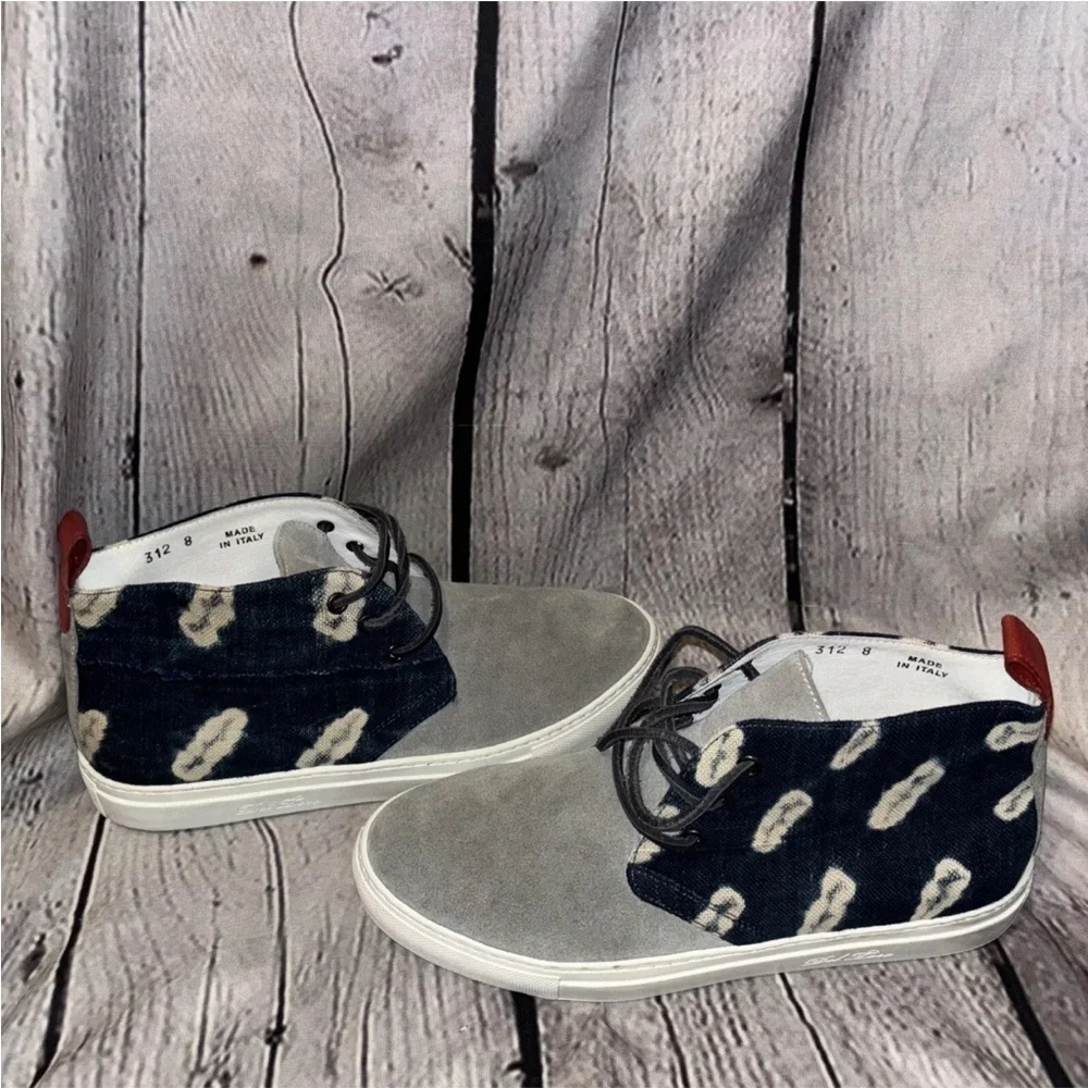 Del Torro Chukka High Top Sneaker Men’s Suede Lace Up Round Toe Shoes Size 8